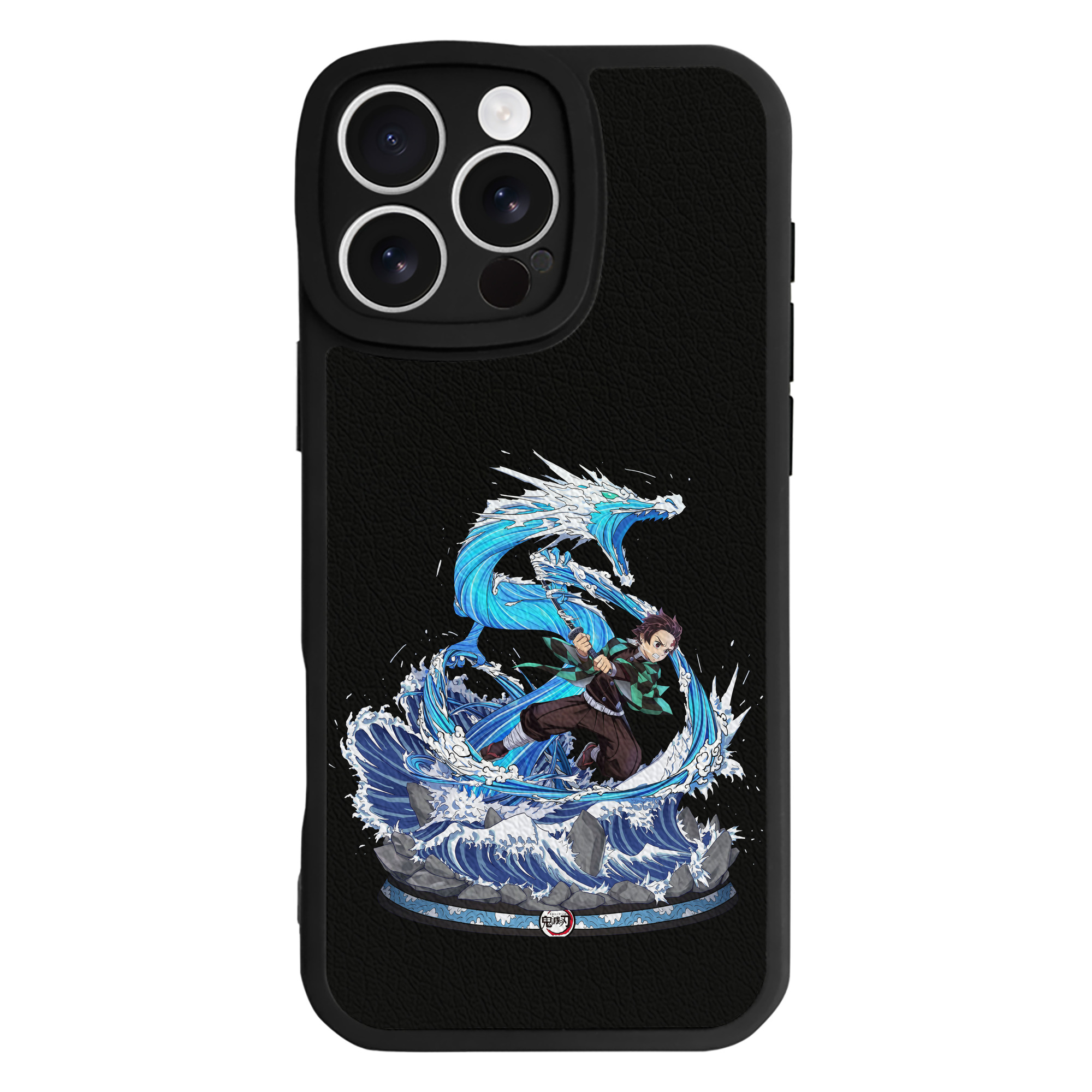 （画像用） 鬼滅の刃 竈門 炭治郎／かまど たんじろう Kamado Tanjirou 【iPhone 16シリーズ対応】シリコンスマホケース（レザー調） 材質：シリコン